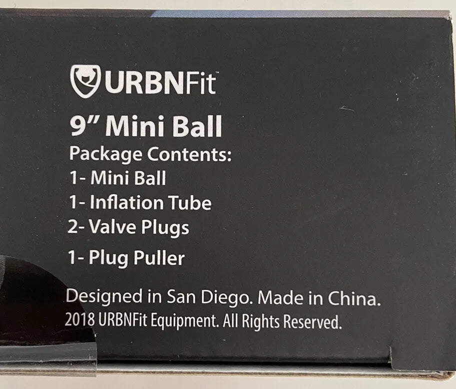 URBNFit Small Exercise Ball - 9-inch Mini Pilates, Yoga, Barre PT Ball